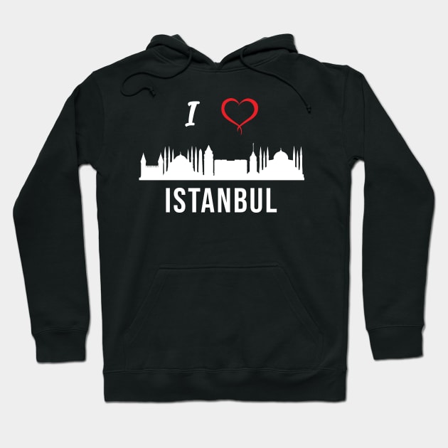 I love Istanbul Skyline Turkish Kurdish Zazaki Culture Hoodie by alltheprints